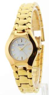97L110 Bulova Womens Fashion Gold Plated Watch 042429459090  