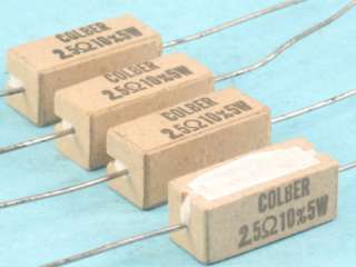 Colber 2.5 OHM 5 Watt 10% Sand Stone Ceramic Resistor  