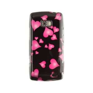  Durable Plastic Design Phone Cover Case Raining Hearts For 