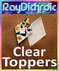 Clear Toppers for Bases 15 Diamonds 2mm 1 5/16 90 COE