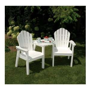  Seaside Casual 3 Piece Tete A Tete Dining Chair Set Patio 