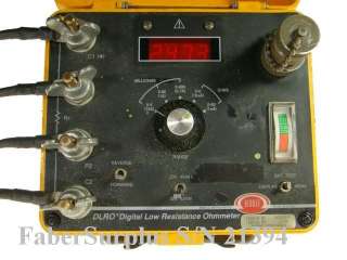 Biddle DLRO 247000 7 Digital Low Resistance Ohmmeter  