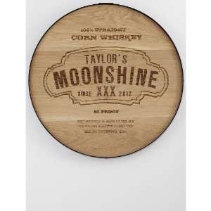    personalized 20 liquor barrel sign   moonshine