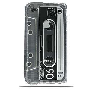  Apple iPhone 4 Silicone Cassette Tape Style Case (Clear 