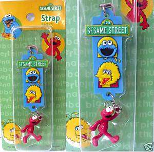 Japan Sesame Street Elmo Cookies Big Bird Phone Strap  