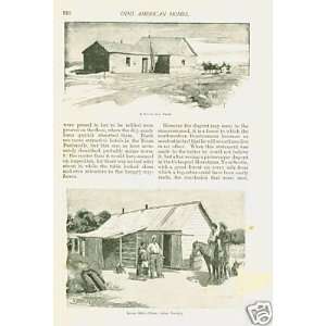  1891 Odd American Homes Tepees Sod Dugout Cabin 
