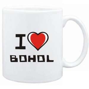  Mug White I love Bohol  Cities