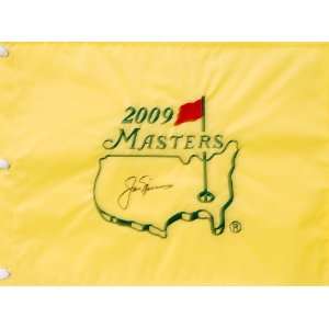  Signed Jack Nicklaus 2009 Masters Pin Flag   Autographed 