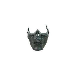  BBTac   Black Skull Jaw Airsoft Protection Mask Half Face 