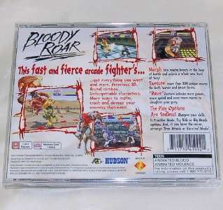 Bloody Roar (PlayStation, 1998) PS1 PS2 PS3 Black.Label Complete 