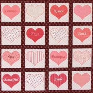  45 Wide Close To My Heart Frame Panel Pink/Multi Fabric 
