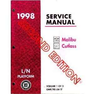   1998 MALIBU CUTLASS Shop Sevrice Repair Manual Book 