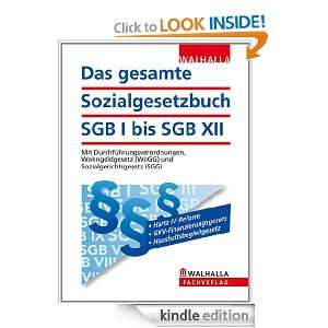   Teilen des SGB (German Edition) Walhalla Gesetzestexte 