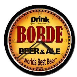  BORDE beer and ale cerveza wall clock 