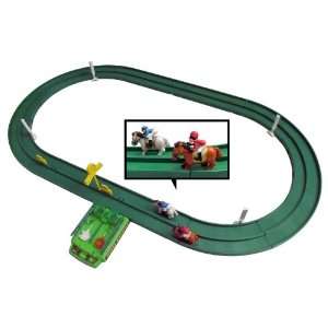   Horse Racing Track Game Set for Kids with 2 Race Horses Toys & Games