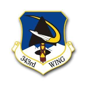  US Air Force 343rd Wing Decal Sticker 5.5 Everything 