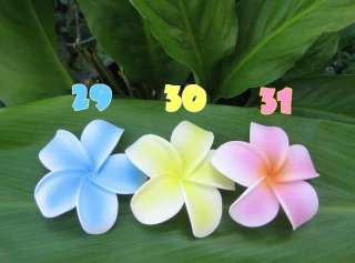 NEW ♥CURLED IN PLUMERIA FOAM HAIR PICKS/CLIPS~FOR 10  
