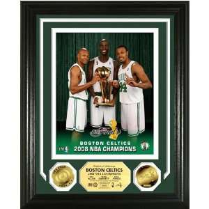  Boston Celtics   Big 3 2008 NBA Champs   24KT Gold Coin 