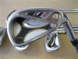 TAYLOR MADE r7 DRAW IRONS 4 PW (NO 9) STEEL REGULAR  