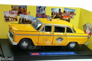 1981 NEW YORK CHECKER TAXI CAB NYC A11 1/18 SUN STAR  