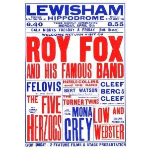  Roy Fox and His Famous Band Lewisham Hippodrome