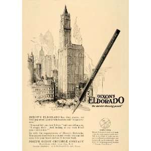   Building Dixon Eldorado Pencils   Original Print Ad
