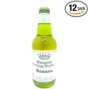 Empire Bottling Works Banana Soda, 12 Count Packages (Pack of 12 