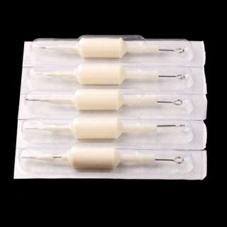 50 pcs Disposable Tattoo Needle and Tube 3/4 Grip with Tip 30+ sizes 