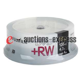   Fujifilm DVD+RW 4X Branded DVDRW Blank Media Discs (25322076) 4.7GB