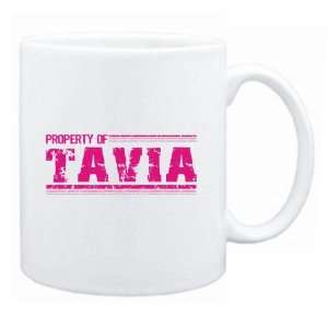  New  Property Of Tavia Retro  Mug Name