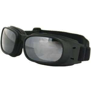 Bobster Piston Aerodynamic Goggles   Black Frame/Smoke Lens   BPIS01