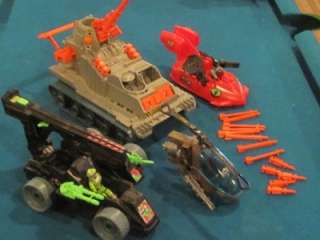   Joe Lot   Cobra Brawler Tank, Misc vehicles, Copter, 2 GI Joes  