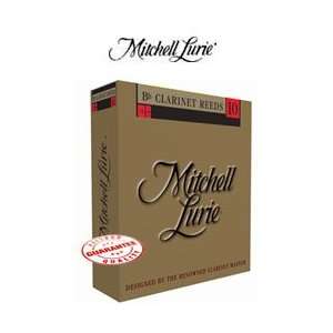  MITCHELL LURIE Bb CLARINET REEDS BOX OF 10   3.5 Size 