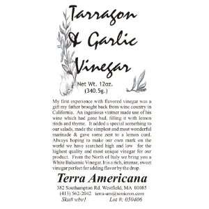 Tarragon & Garlic Vinegar Grocery & Gourmet Food