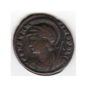  ancient Roman coin depicting Constantinopolis, 330 337 AD 