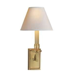   Dean Library Sconce in Natural Brass with Natural