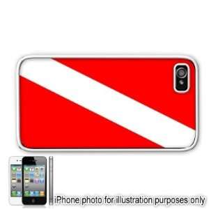  Divers Diver Down Flag Apple Iphone 4 4s Case Cover White 