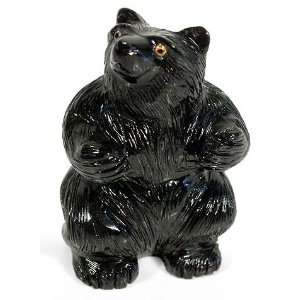 Obsidian statuette, Black Bear