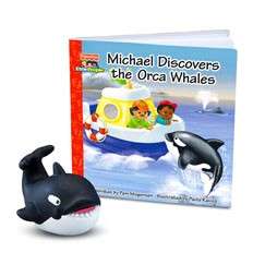Fisher Price Little People Zoo Talkers Orca Whale & Book Set NEW 