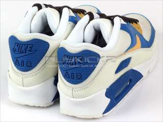 Nike Air Max 90 Sail/Honeycomb Blue Spark Brown Running 2011 Mens 