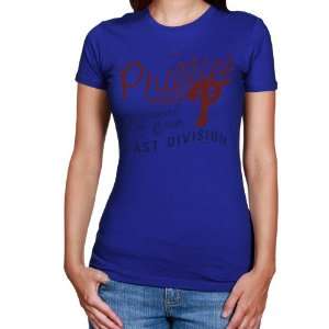   Phillies Ladies Royal Blue Firestorm T shirt
