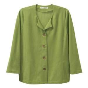 TravelSmith Womens No Hassle Linen 3/4 Sleeved Jacket 