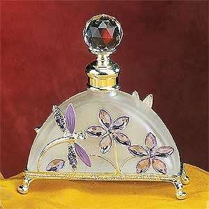  Drgaonfly Purple Glass Perfume Bottle