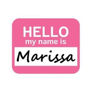  Marissa Hello My Name Is Mousepad Mouse Pad