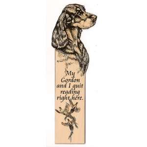  Gorden Setter Laser Engraved Dog Bookmark