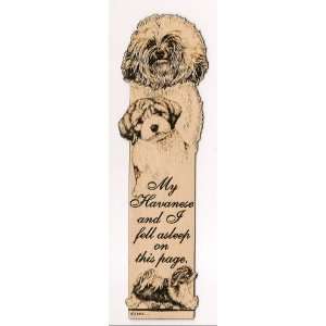  Havaneessee Laser Engraved Dog Bookmark