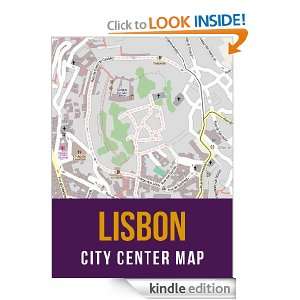 Lisbon, Portugal City Center Street Map eReaderMaps  