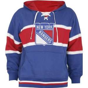  New York Rangers Blue Slap Shot Hooded Sweatshirt Sports 