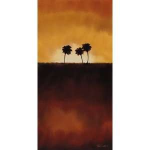 Tandi Venter 18W by 36H  Sunset Palms I CANVAS Edge #6 1 1/4 L&R 