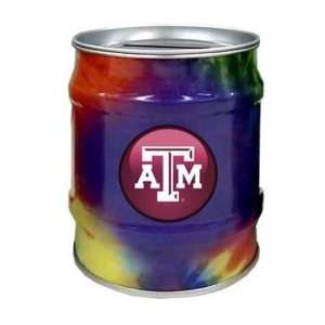  Texas A&M Aggies TAMU NCAA Tie Dye Tin Bank Sports 